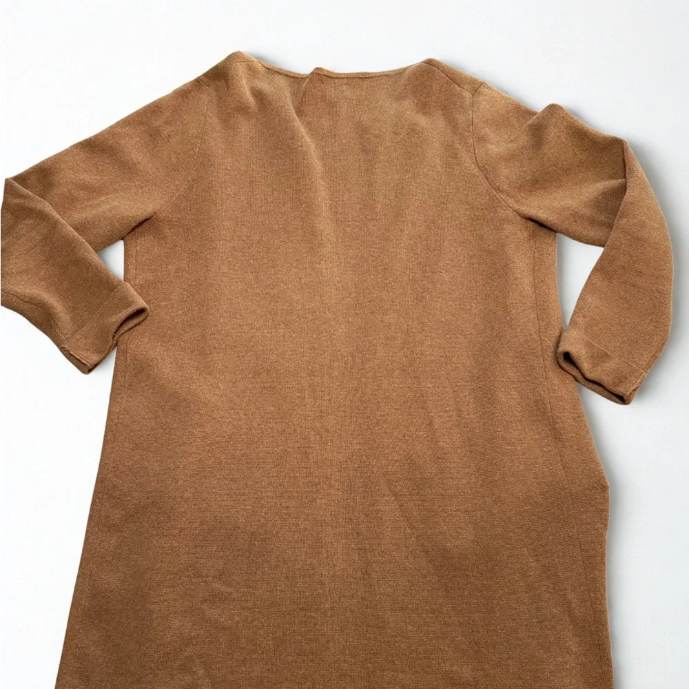 J. Crew Factory Vanessa Sweater Blazer Coatigan Camel Size Medium - Picture 2 of 4